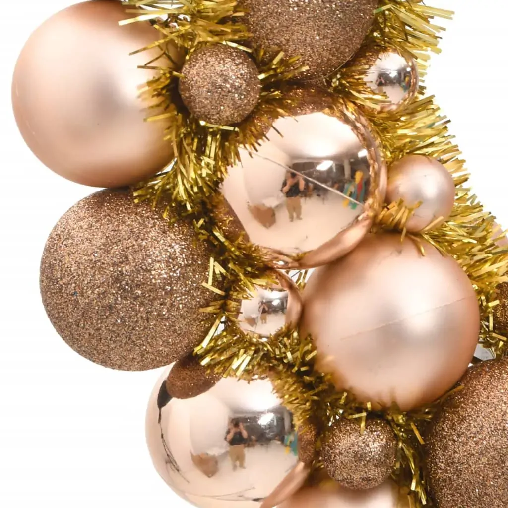 Christmas Wreath Rose Gold 45 cm Polystyrene Price