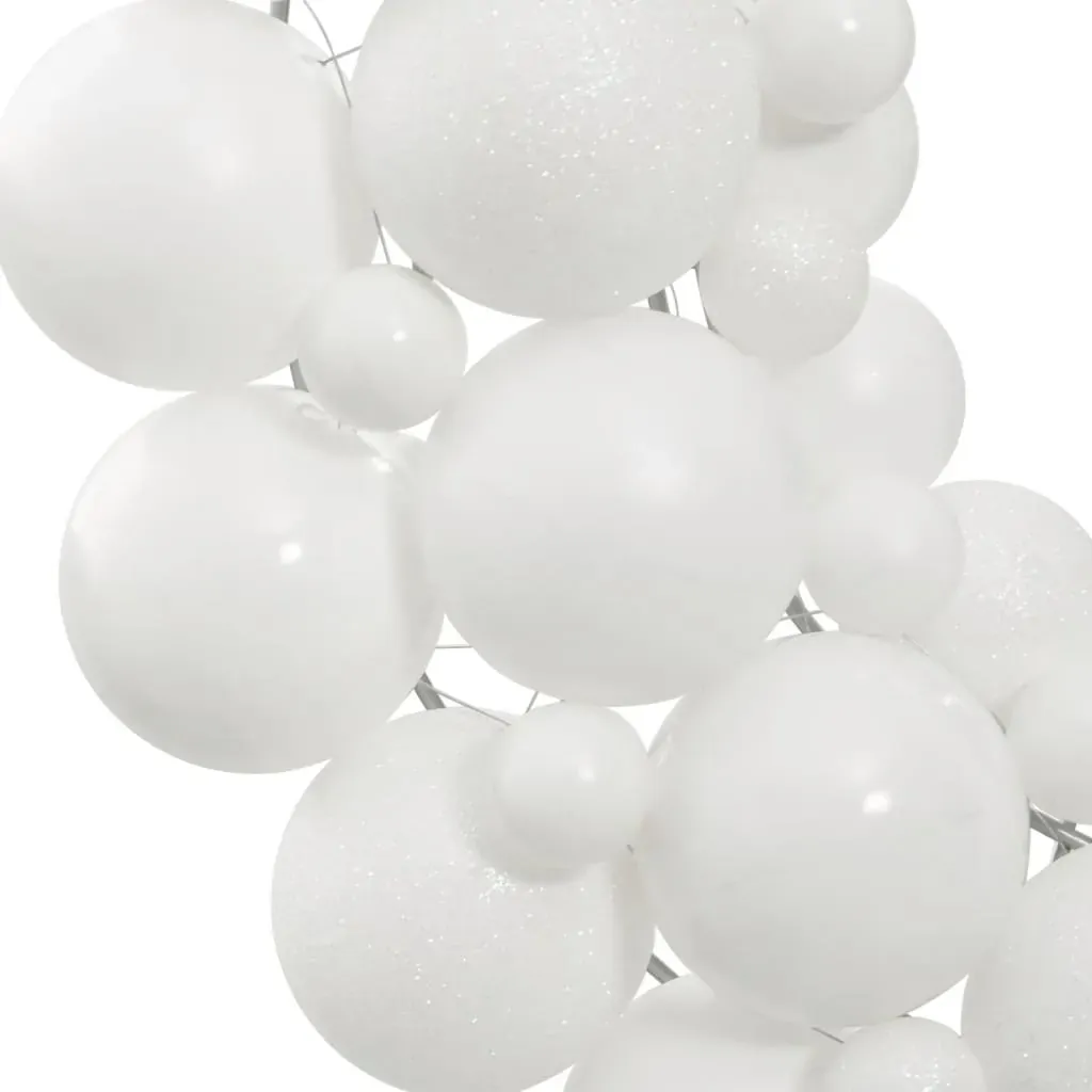 Christmas Wreath White 45 cm Polystyrene Price