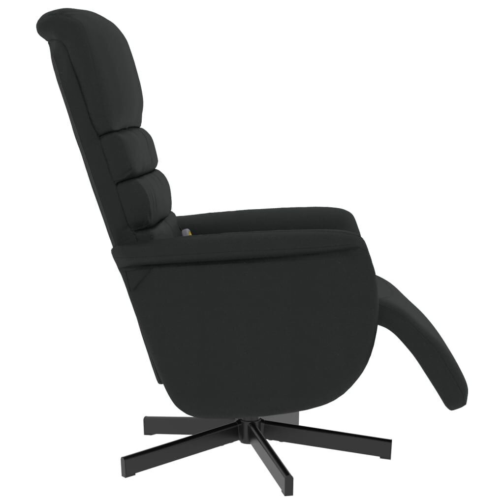 Massage Recliner Chair with Footrest Black Faux Leather Price