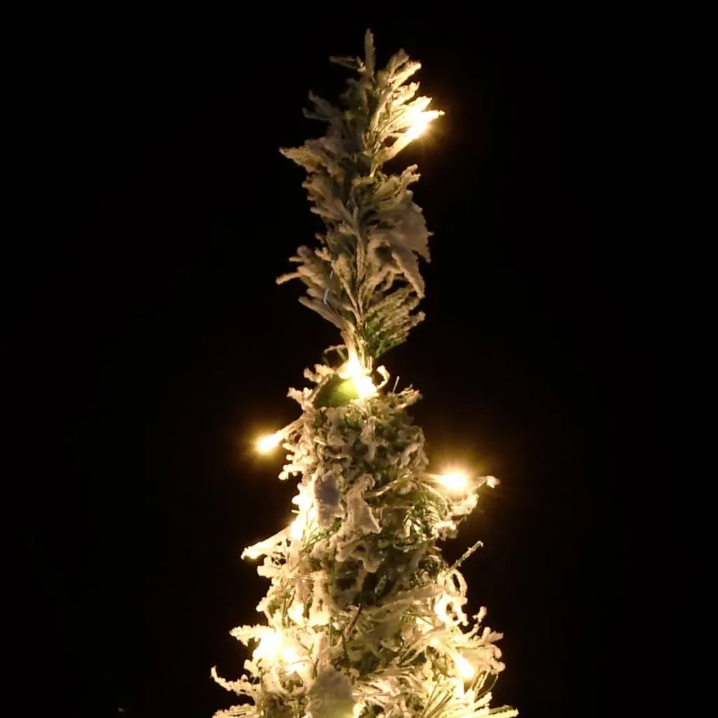 Artificial Christmas Tree Pop-up Flocked Snow 100 LEDs 150 cm Price
