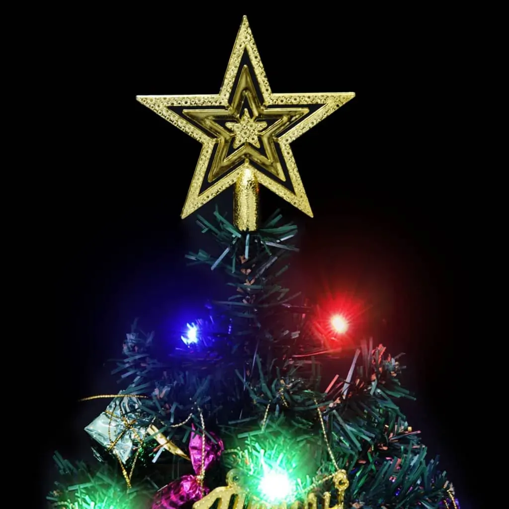 Mini Artificial Pre-lit Christmas Tree with 20 LEDs Green 45 cm Price