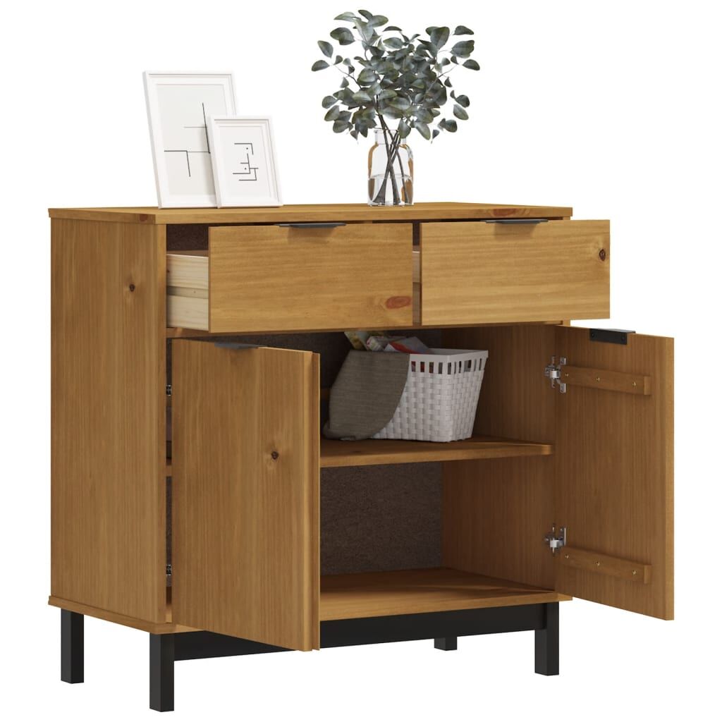 Sideboard FLAM 80x40x80 cm Solid Wood Pine Price