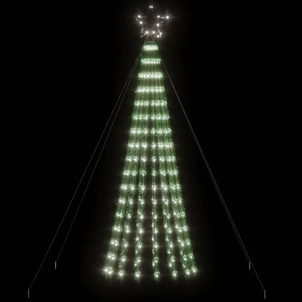 LED Christmas Tree 275 LEDs Cold White 180 cm Price