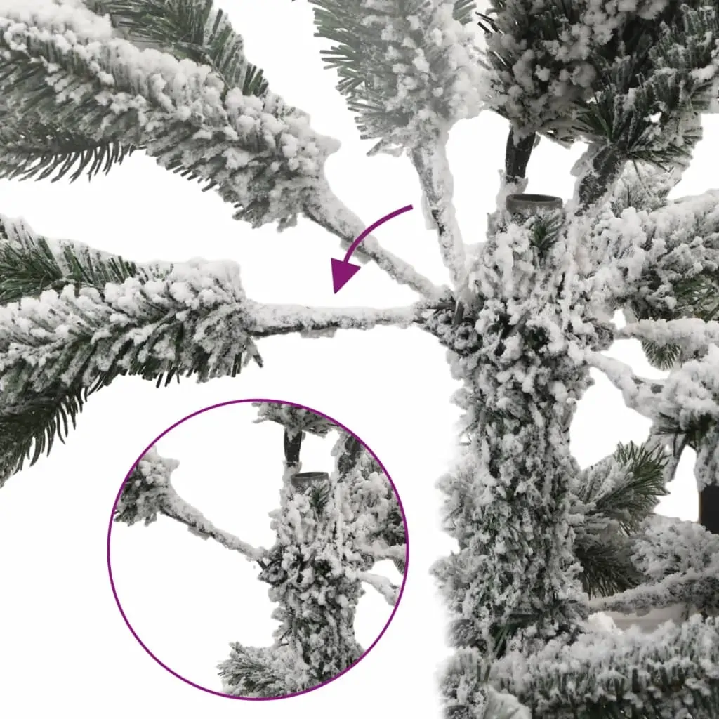 Artificial Hinged Christmas Tree with Flocked Snow 180 cm Price