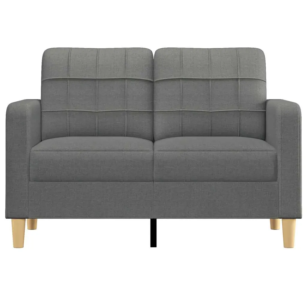 2-Seater Sofa Dark Grey 120 cm Fabric Price