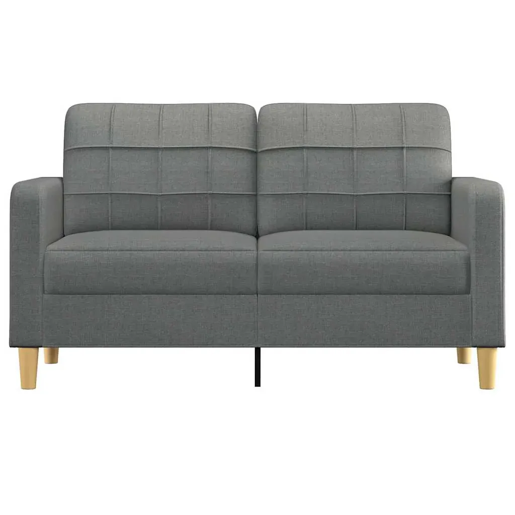 2-Seater Sofa Dark Grey 140 cm Fabric Price
