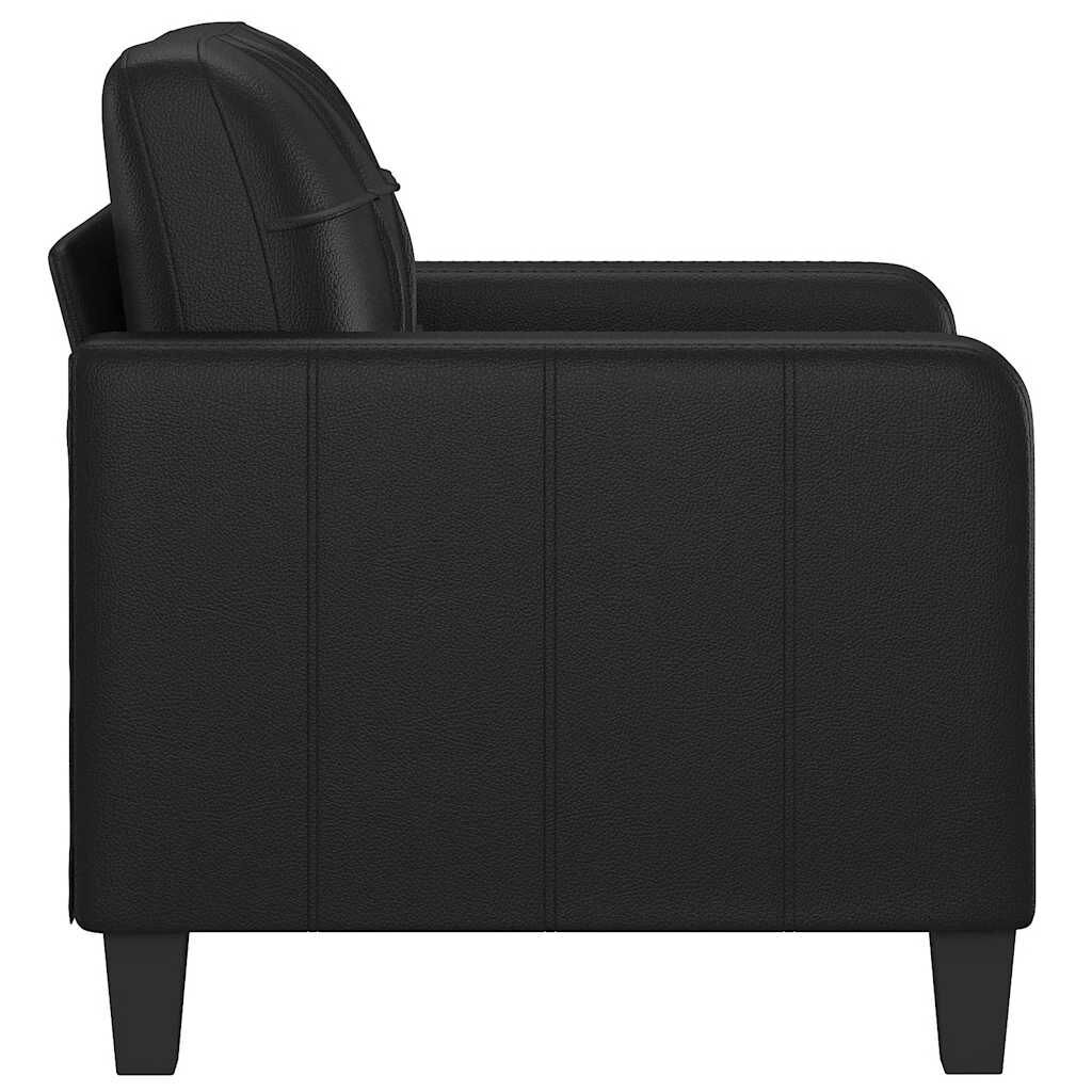 Sofa Chair Black 60 cm Faux Leather Price