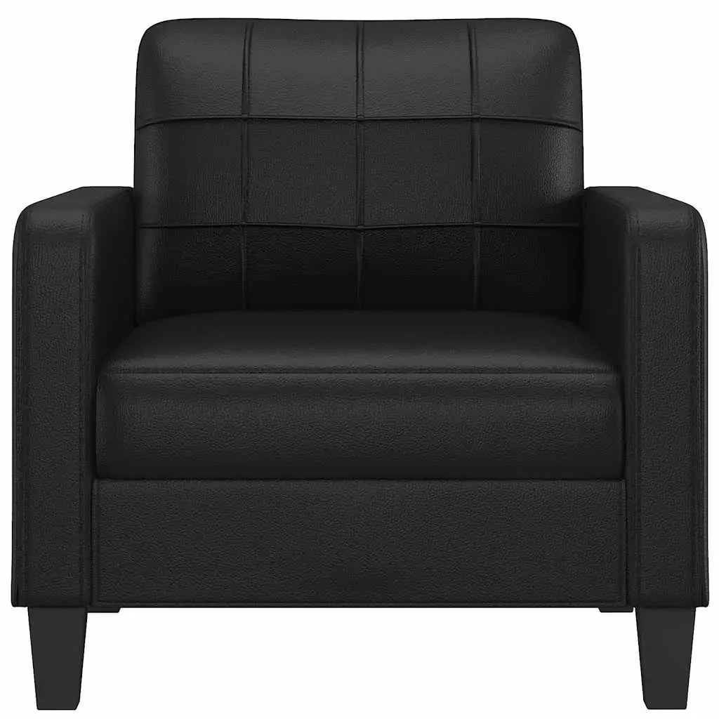 Sofa Chair Black 60 cm Faux Leather Price