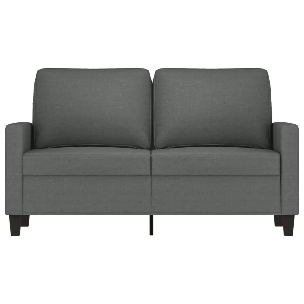 2-Seater Sofa Dark Grey 120 cm Fabric Price