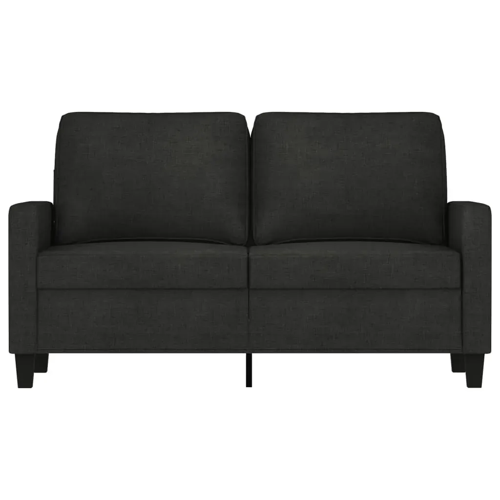2-Seater Sofa Black 120 cm Fabric Price