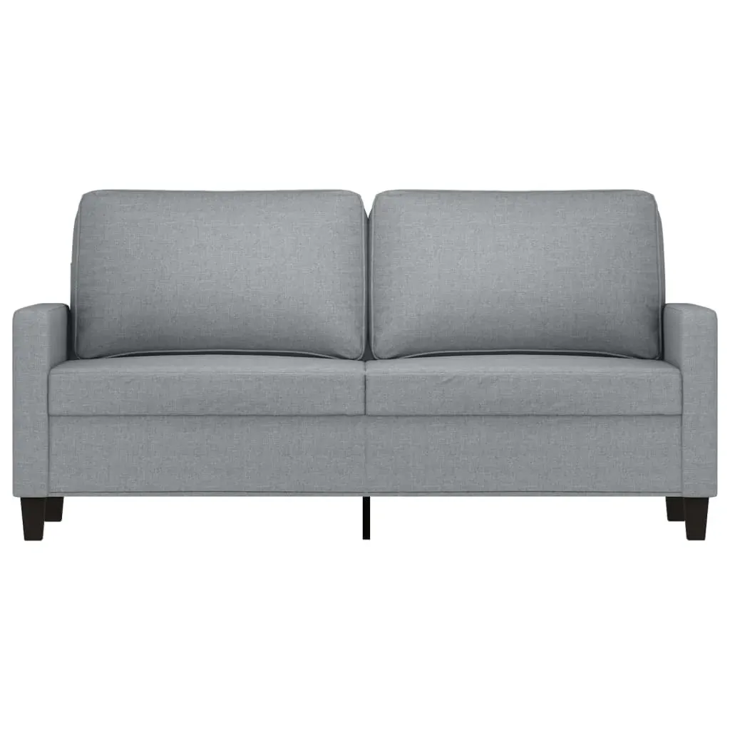 2-Seater Sofa Light Grey 140 cm Fabric Price