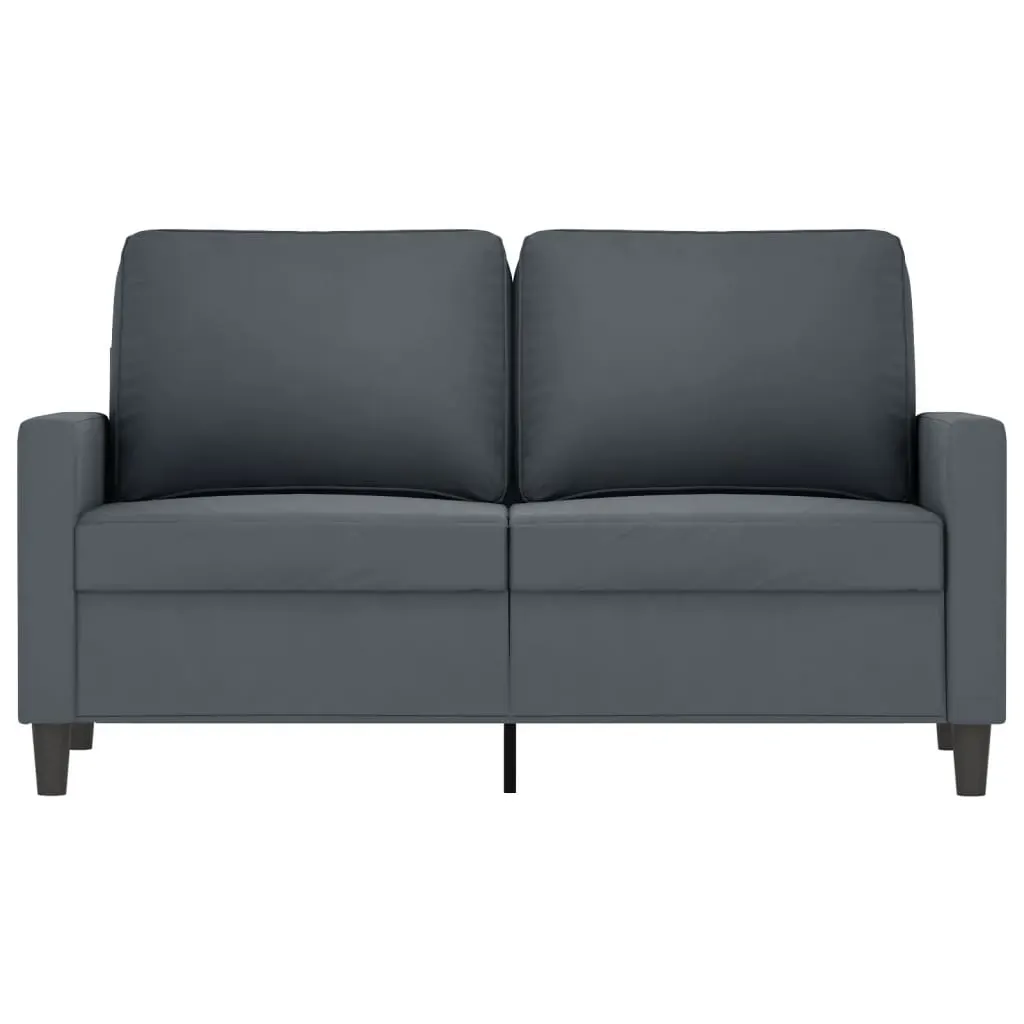 2-Seater Sofa Dark Grey 120 cm Velvet Price