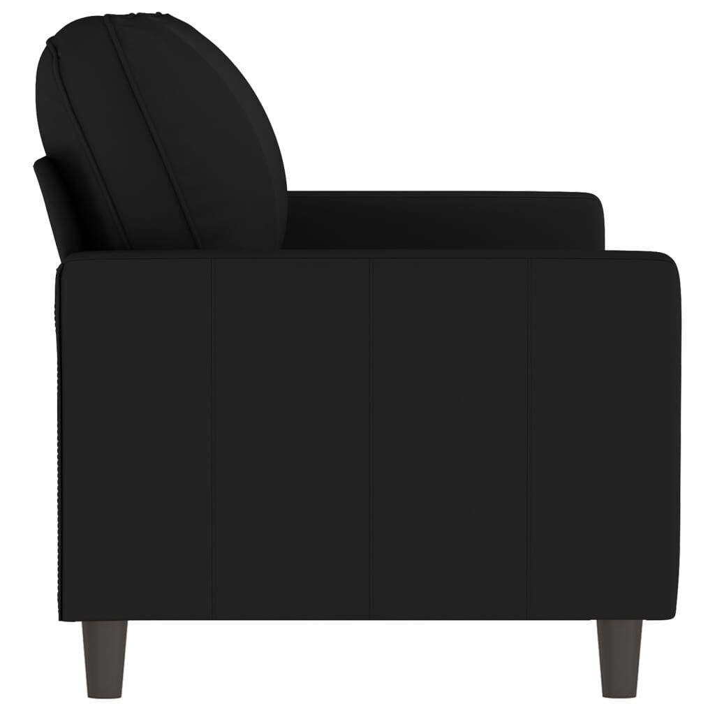 2-Seater Sofa Black 140 cm Velvet Price