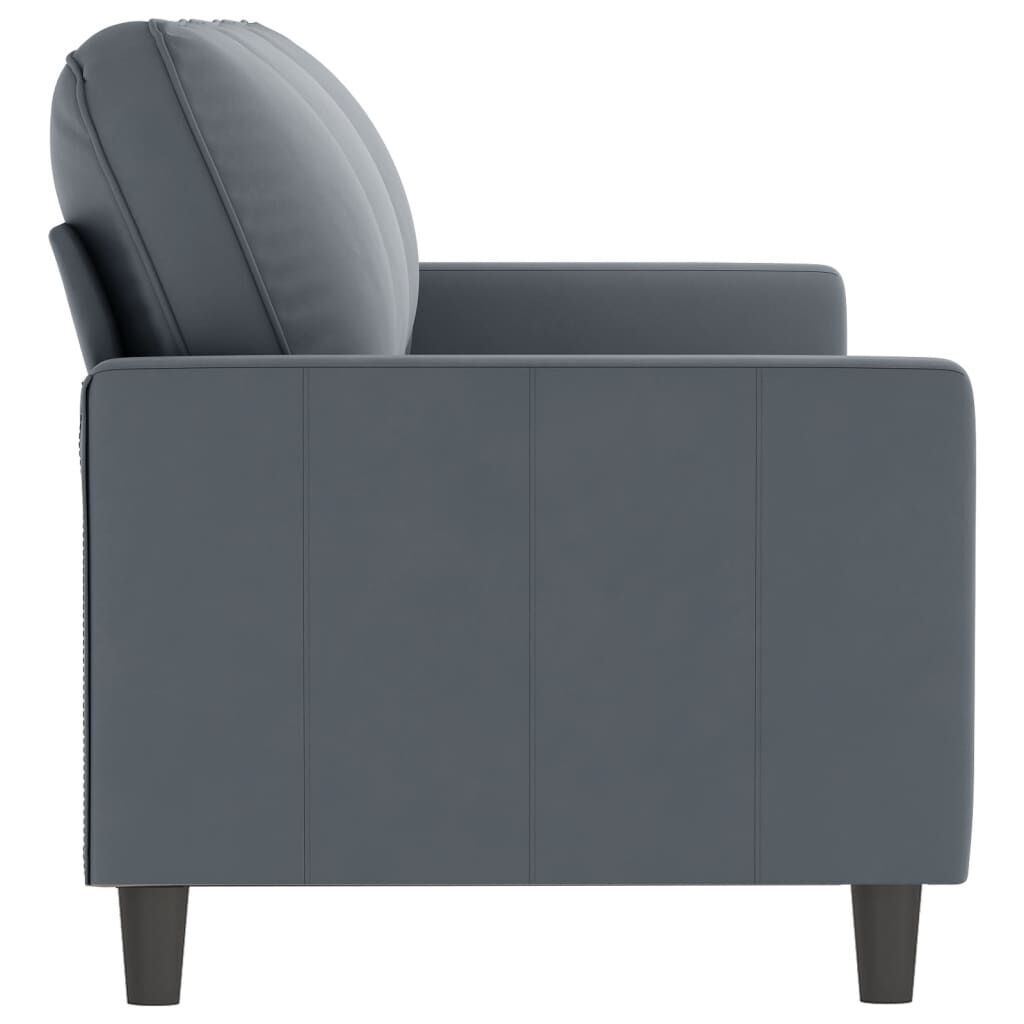 3-Seater Sofa Dark Grey 180 cm Velvet Price