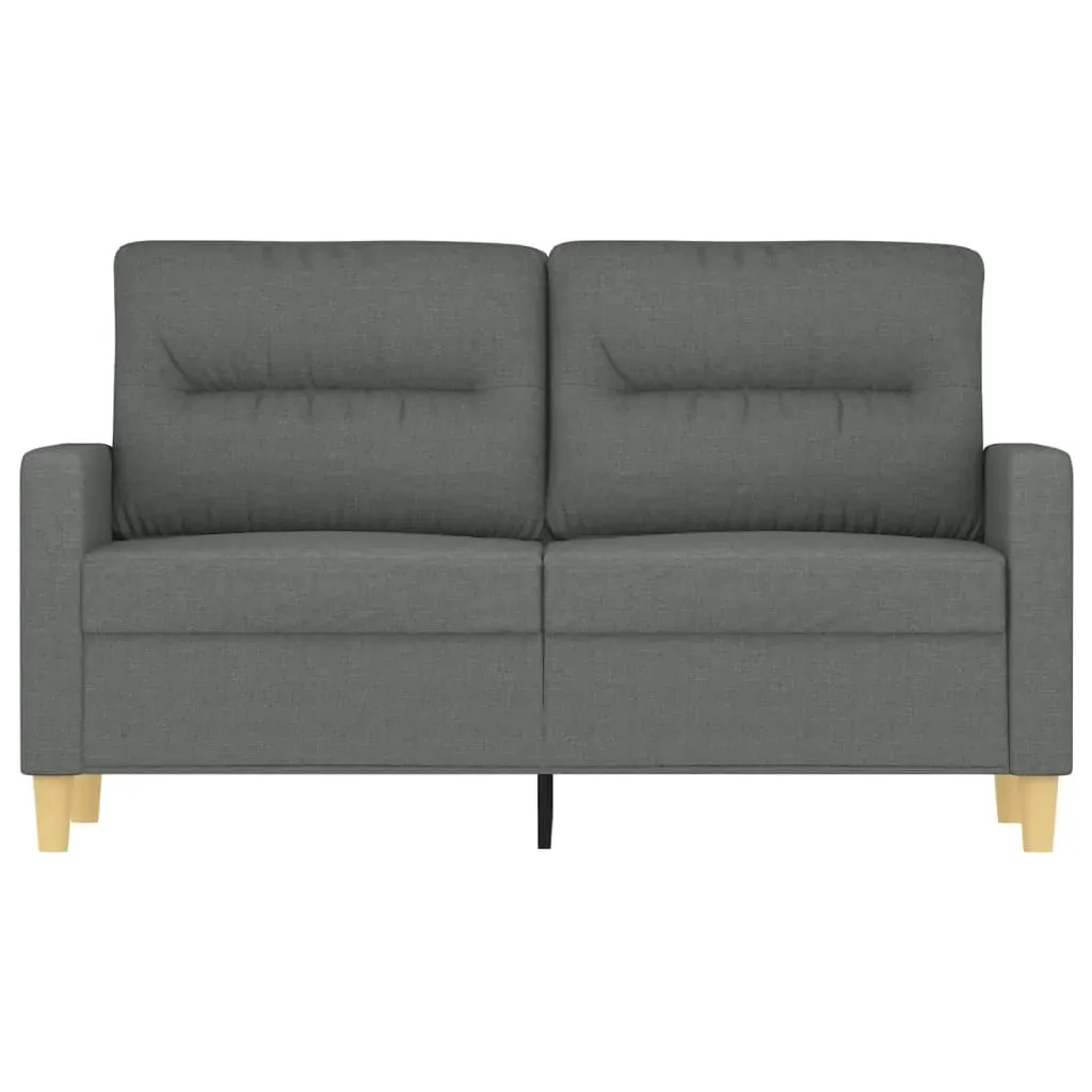 2-Seater Sofa Dark Grey 120 cm Fabric Price