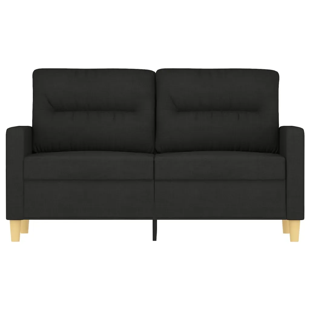 2-Seater Sofa Black 120 cm Fabric Price