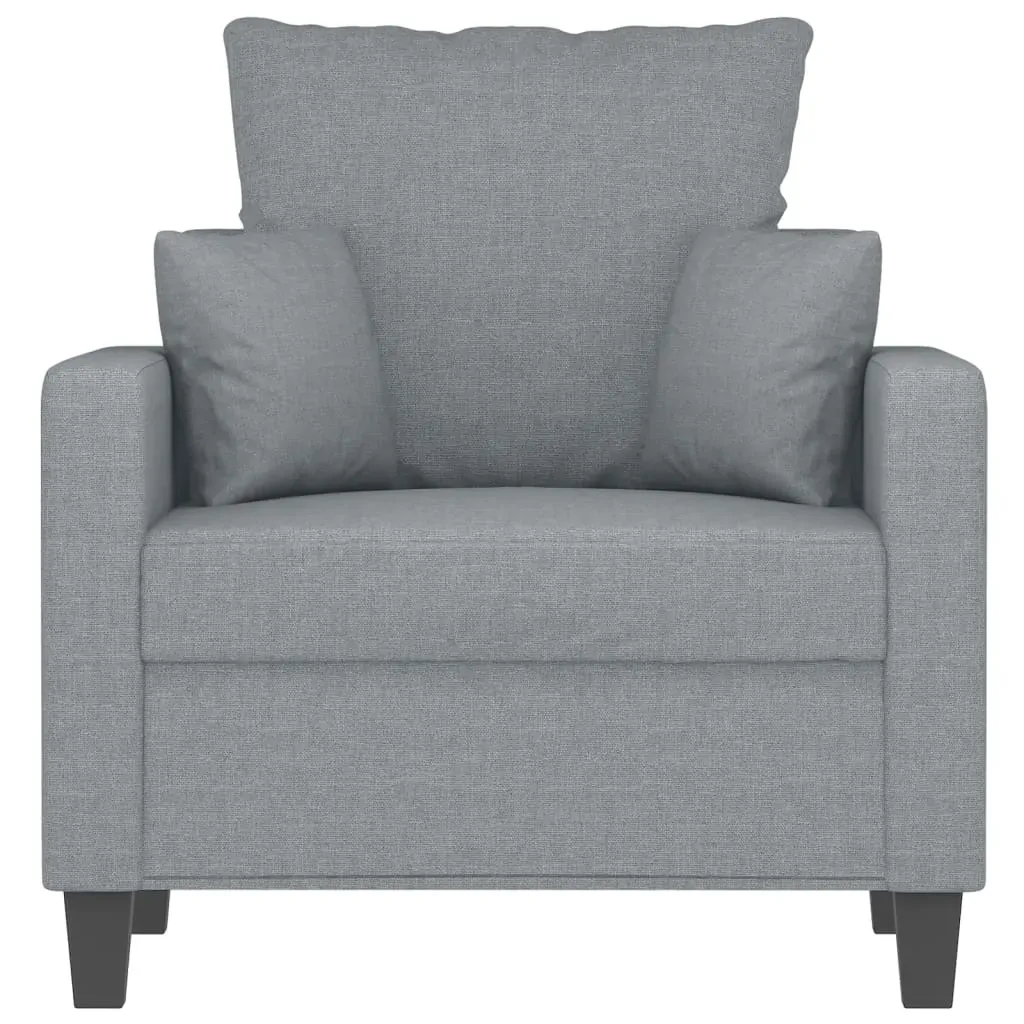 Sofa Chair Light Grey 60 cm Fabric Price