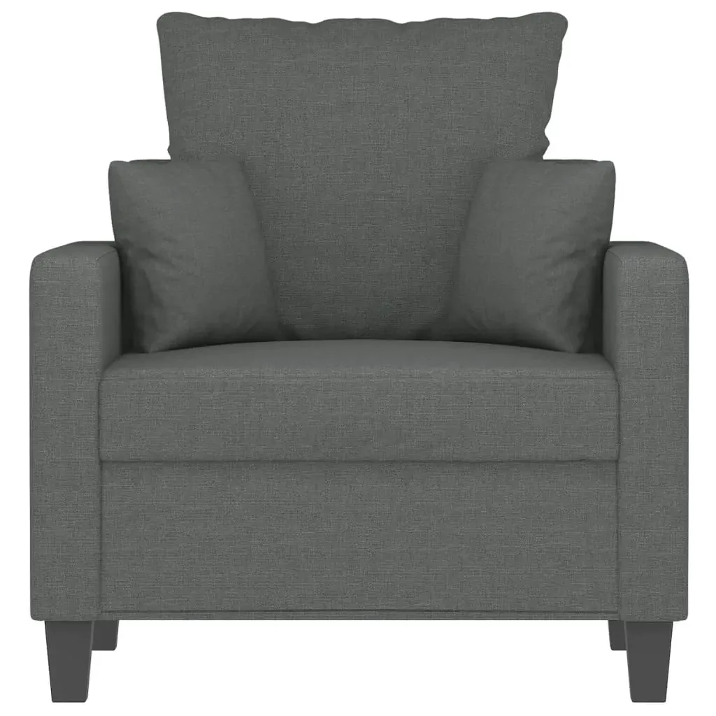 Sofa Chair Dark Grey 60 cm Fabric Price