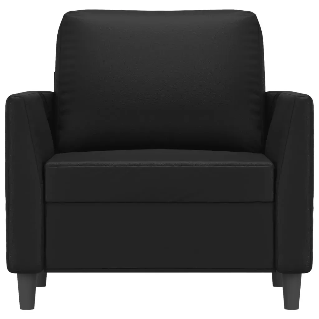 Sofa Chair Black 60 cm Faux Leather Price