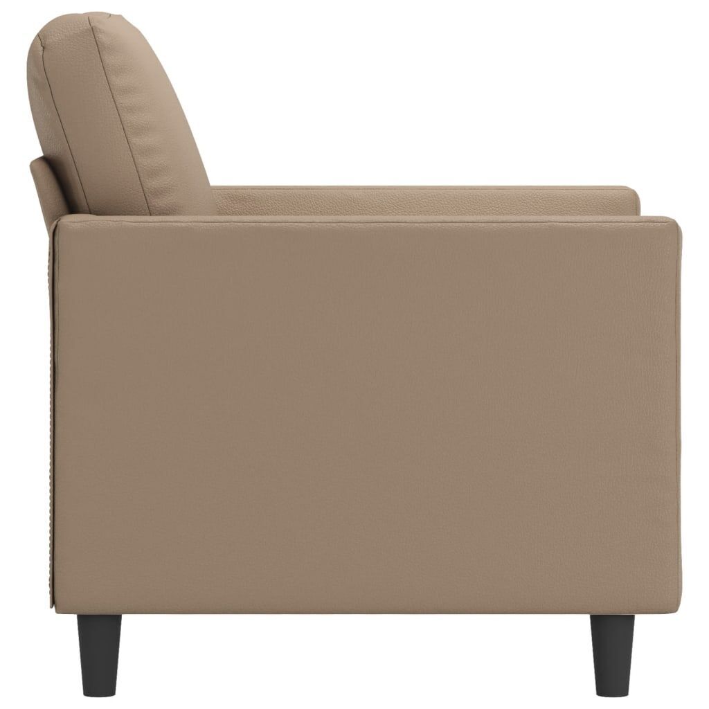 Sofa Chair Cappuccino 60 cm Faux Leather Price