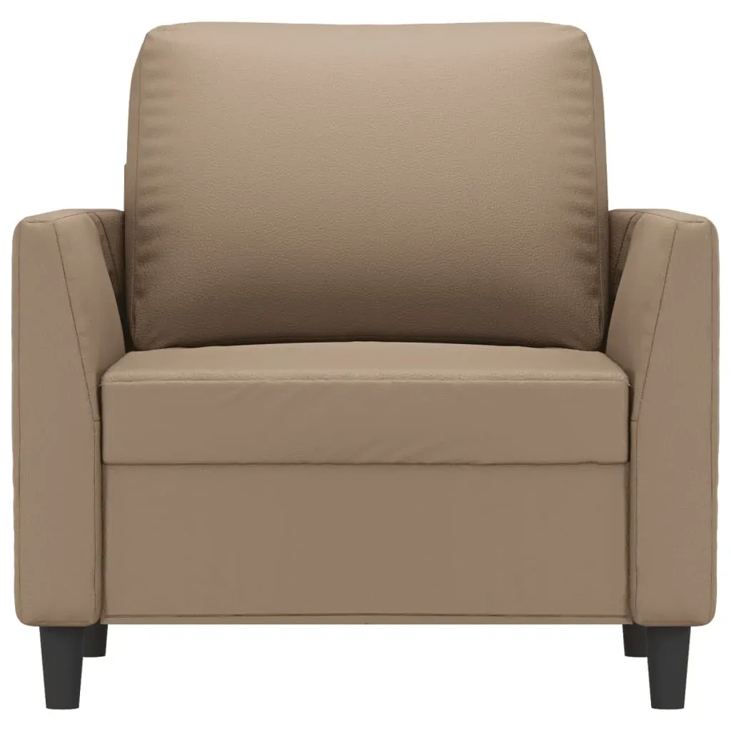 Sofa Chair Cappuccino 60 cm Faux Leather Price