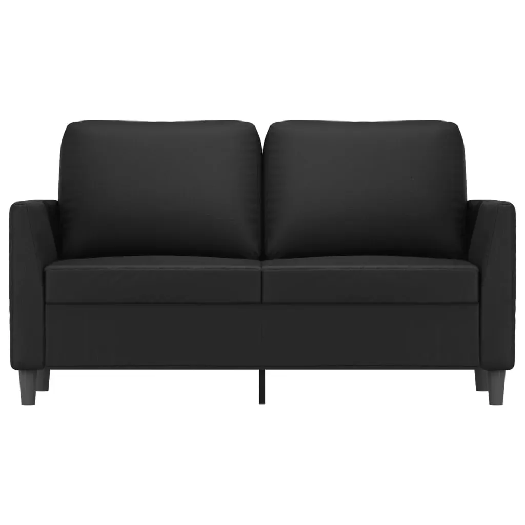 2-Seater Sofa Black 120 cm Faux Leather Price