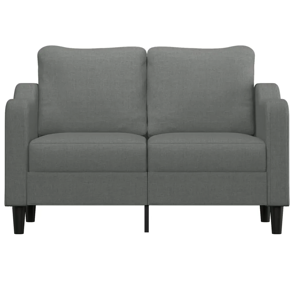 2-Seater Sofa Dark Grey 120 cm Fabric Price