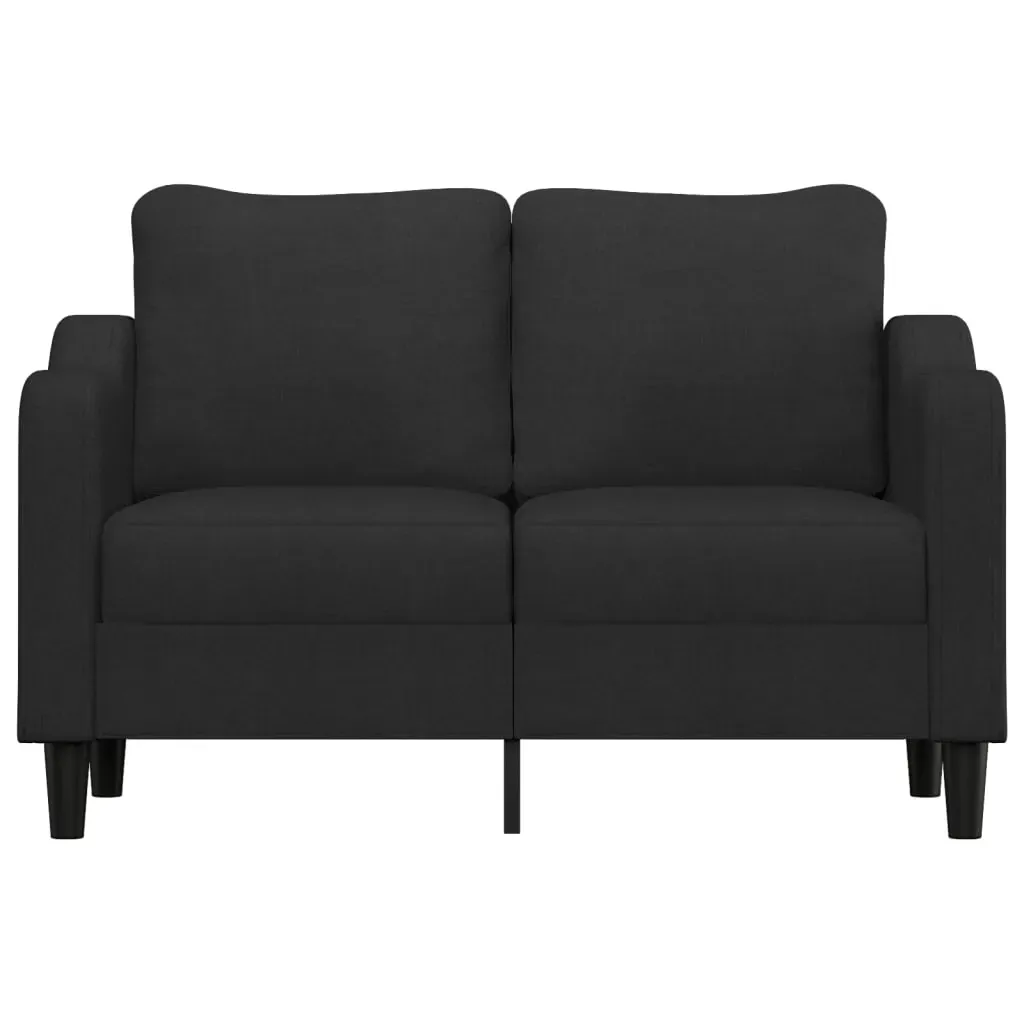 2-Seater Sofa Black 120 cm Fabric Price