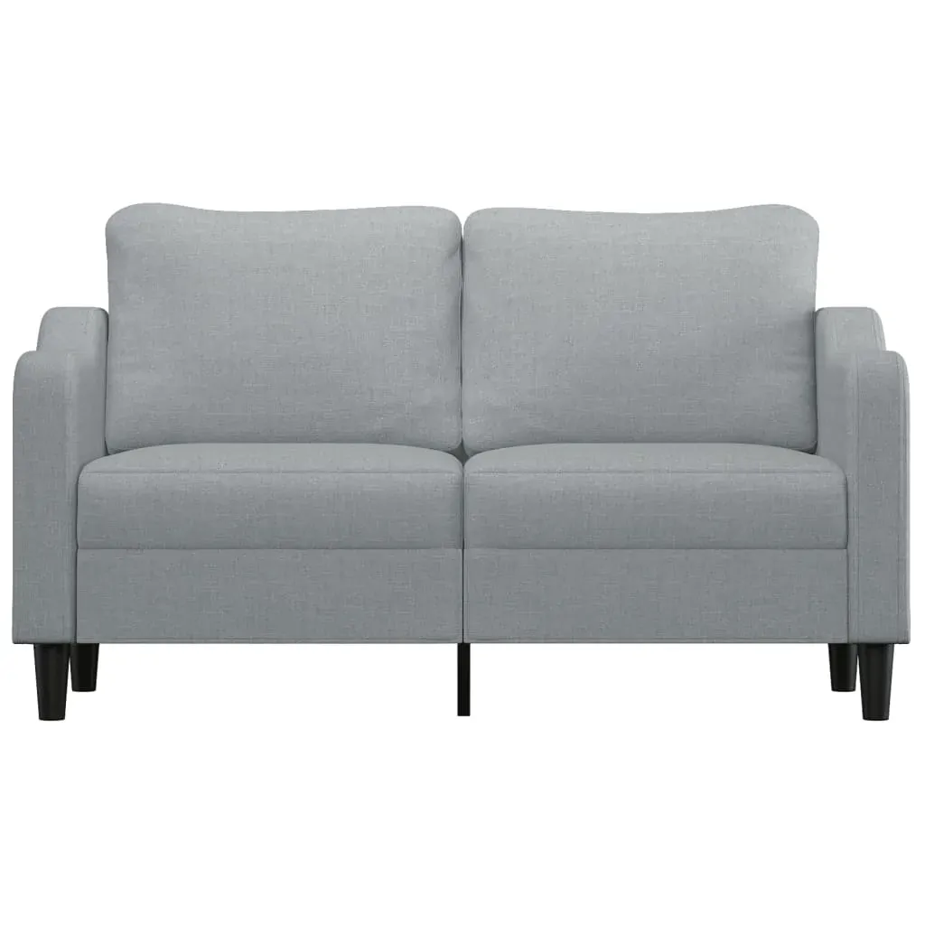 2-Seater Sofa Light Grey 140 cm Fabric Price