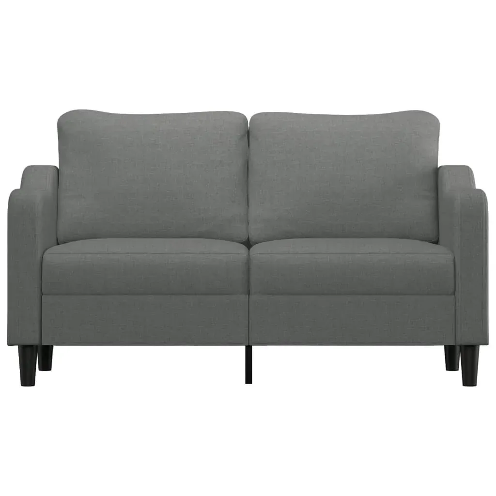2-Seater Sofa Dark Grey 140 cm Fabric Price
