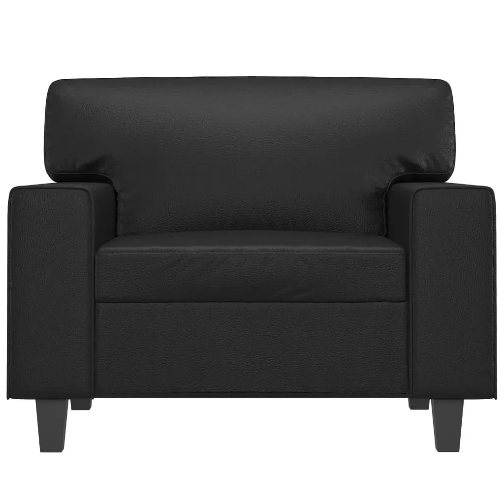 Sofa Chair Black 60 cm Faux Leather Price