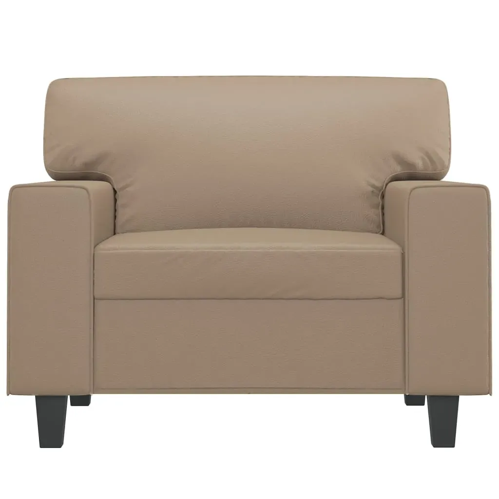 Sofa Chair Cappuccino 60 cm Faux Leather Price