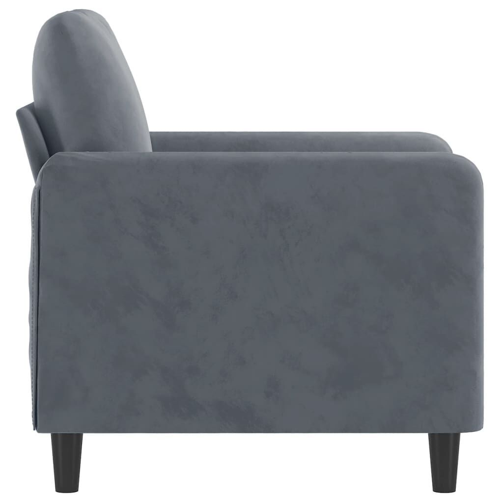 Sofa Chair Dark Grey 60 cm Velvet Price