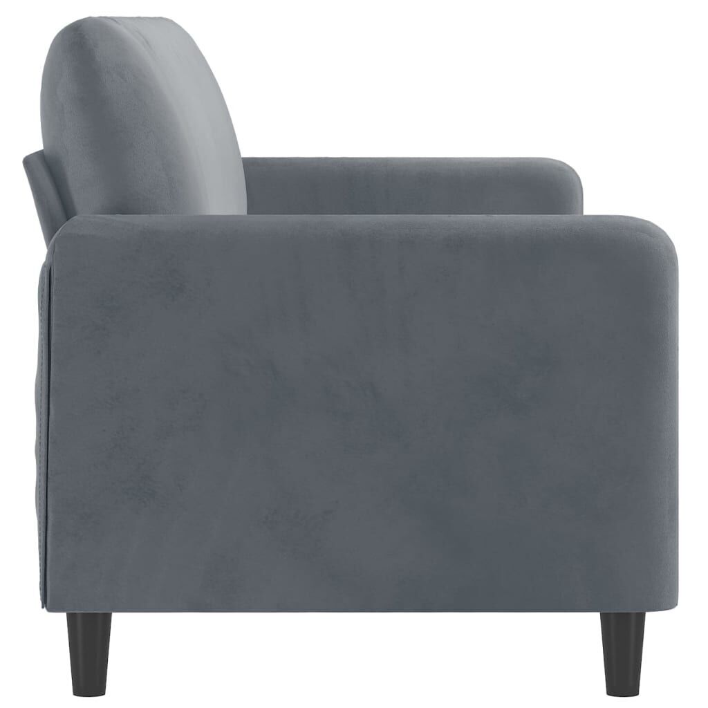 3-Seater Sofa Dark Grey Velvet 180 cm Price