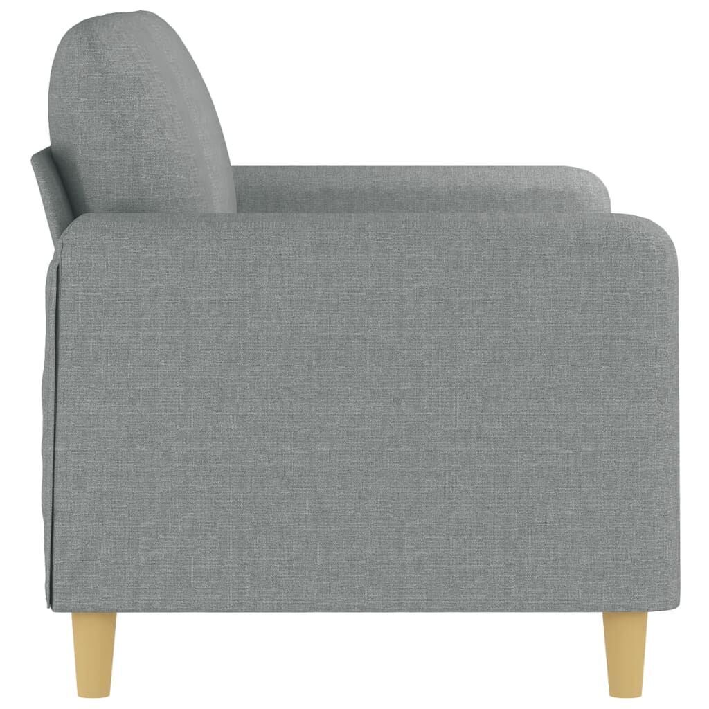 2-Seater Sofa Light Grey 120 cm Fabric Price