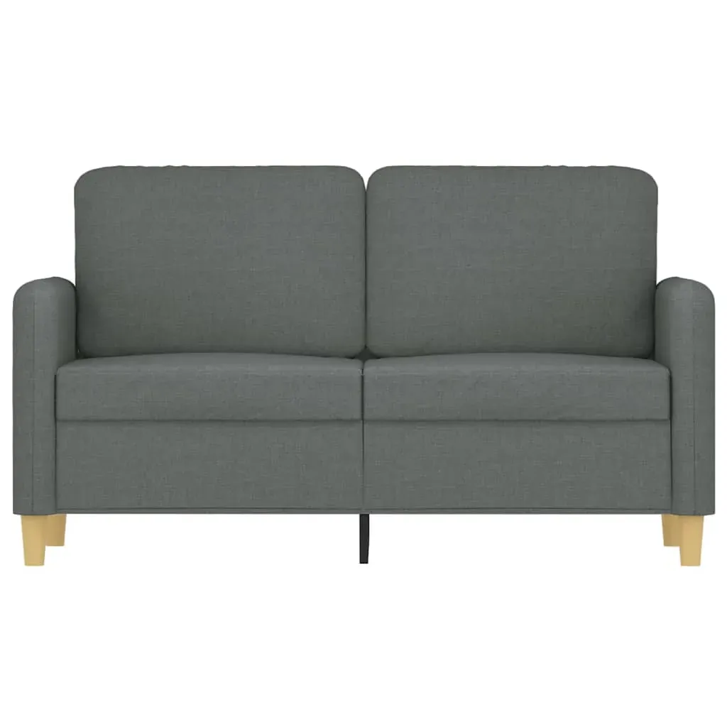 2-Seater Sofa Dark Grey 120 cm Fabric Price