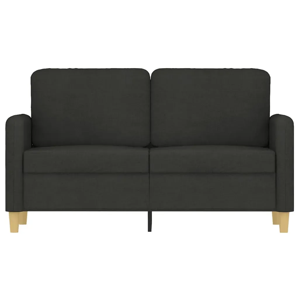 2-Seater Sofa Black 120 cm Fabric Price