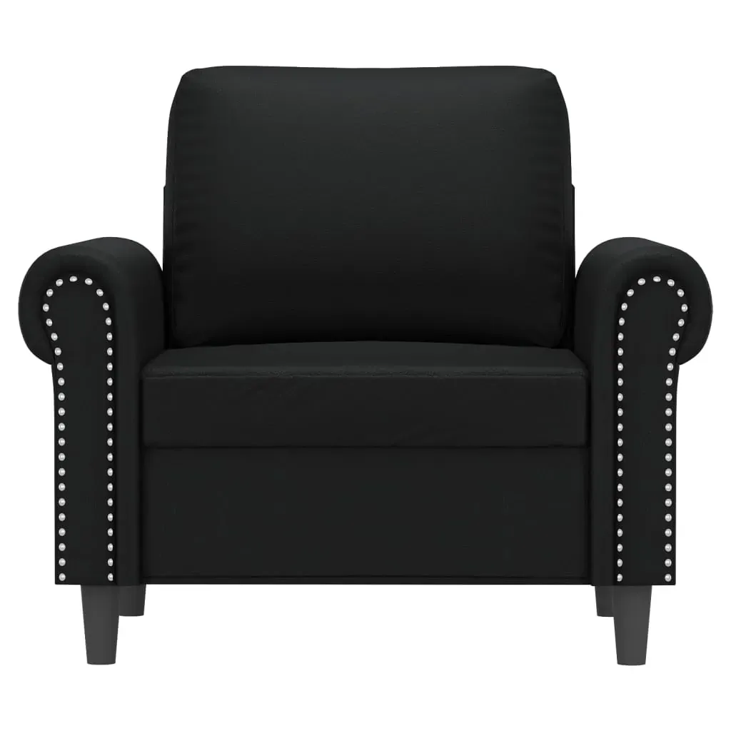 Sofa Chair Black 60 cm Faux Leather Price