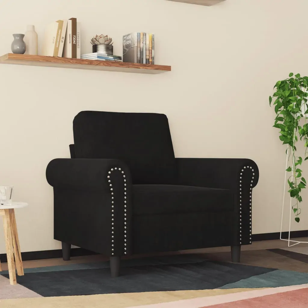 Sofa Chair Black 60 cm Velvet Price