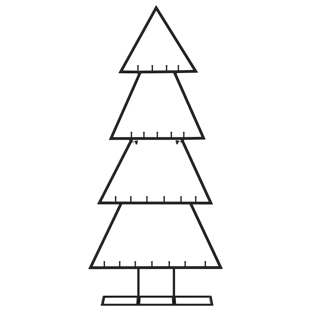 Metal Christmas Tree for Decoration Black 125 cm Price