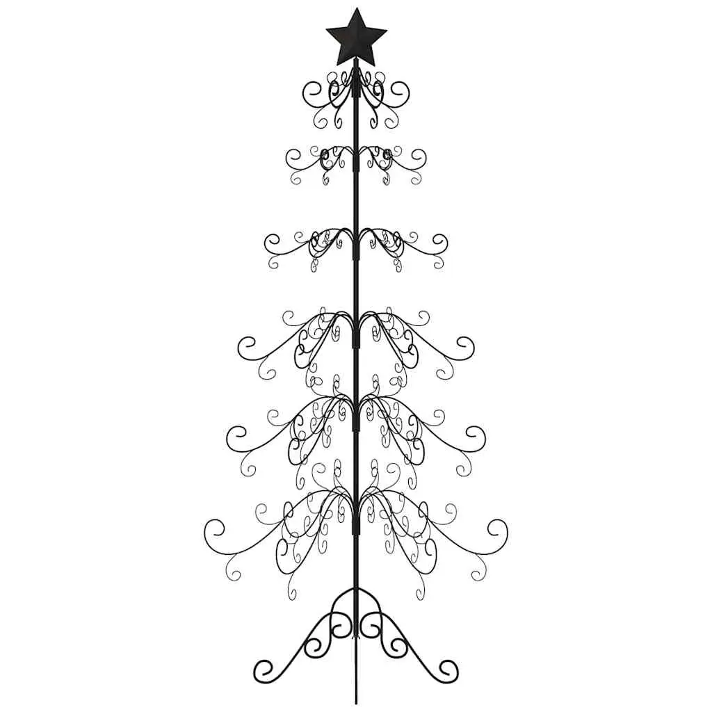 Metal Christmas Tree for Decoration Black 180 cm Price