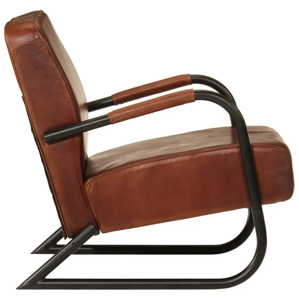 Sofa Chair Brown Real Leather Price