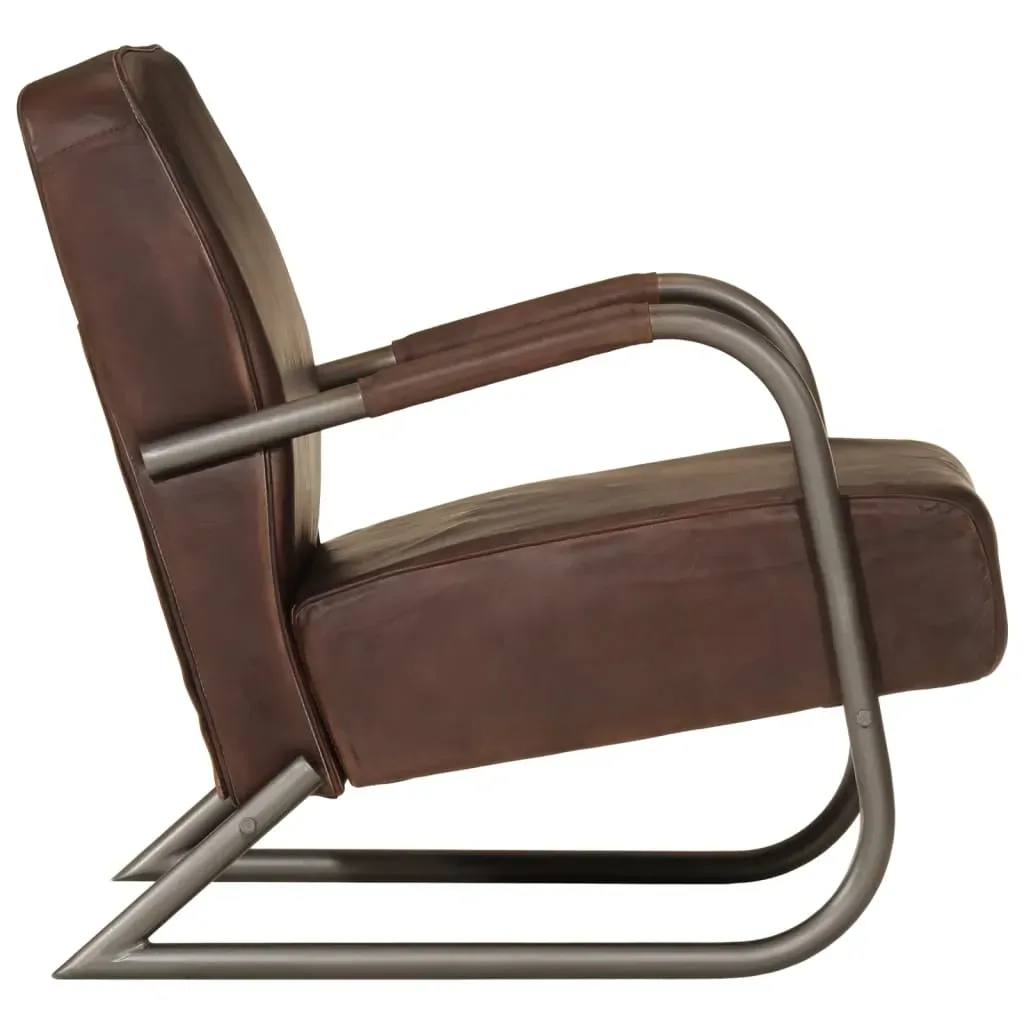 Sofa Chair Brown Real Leather Price