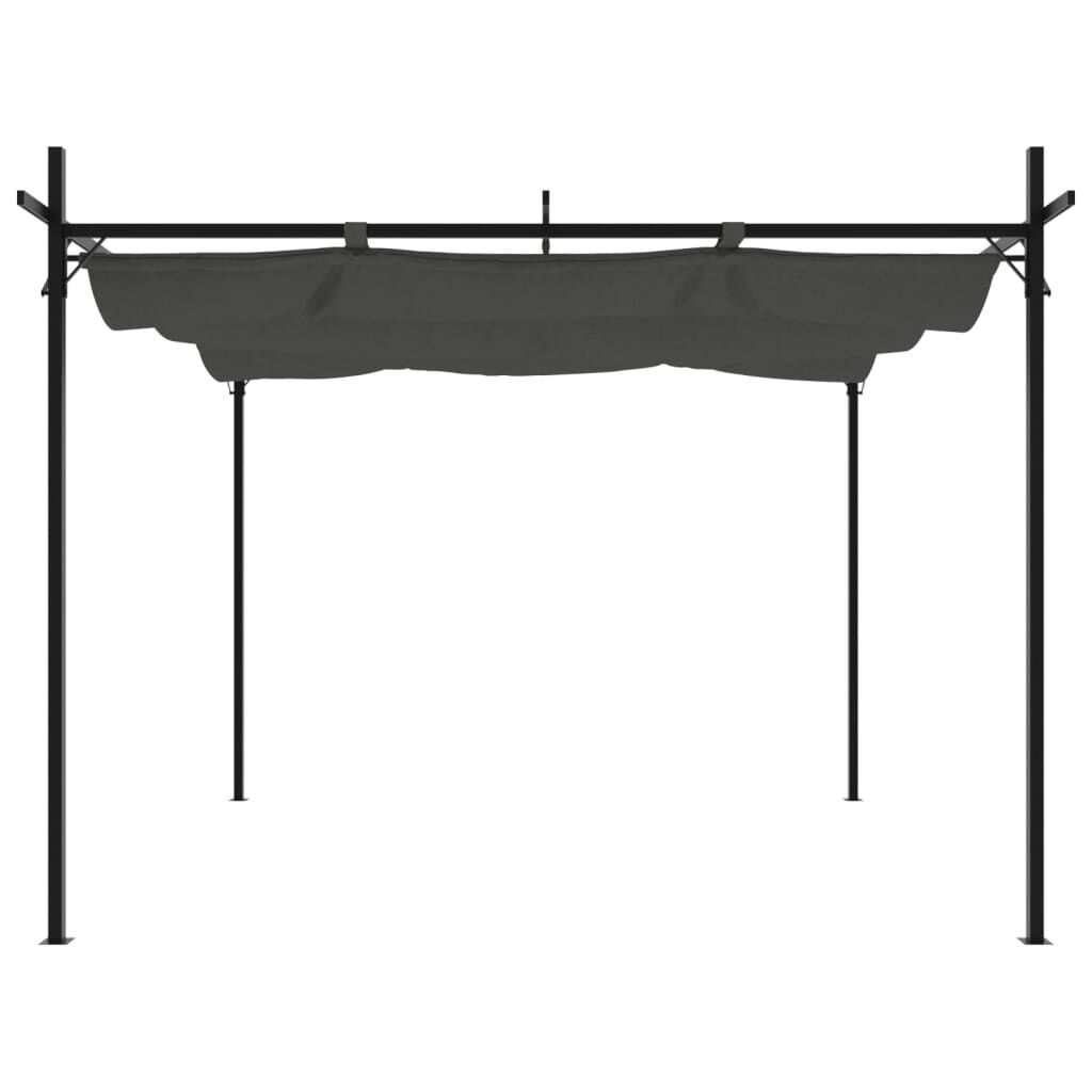 Pergola with Retractable Roof Anthracite 295x292x230 cm Price