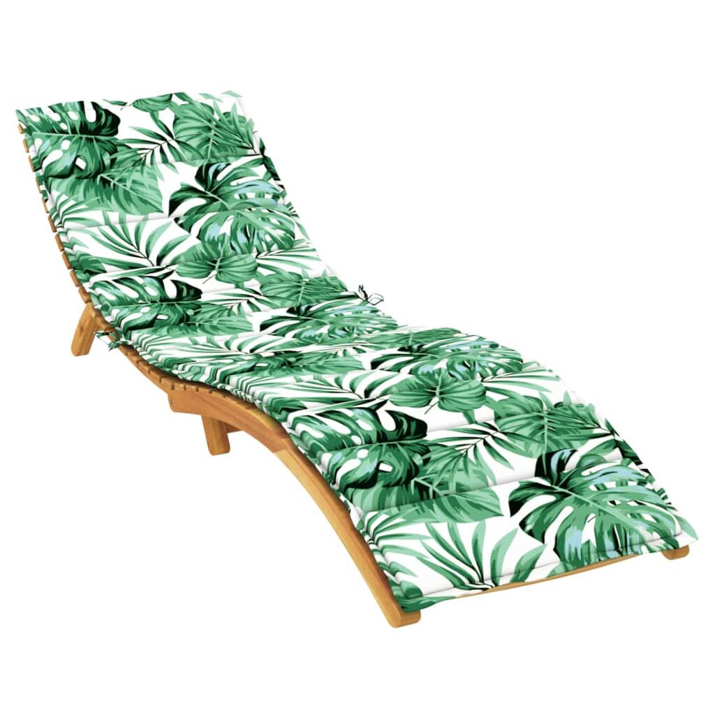 Sun Lounger Cushion Leaf Pattern Oxford Fabric Price