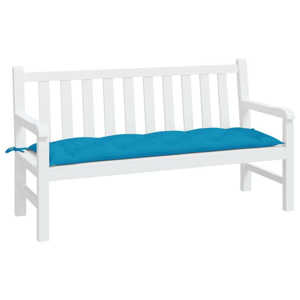 Garden Bench Cushion Light Blue 150x50x7 cm Oxford Fabric Price