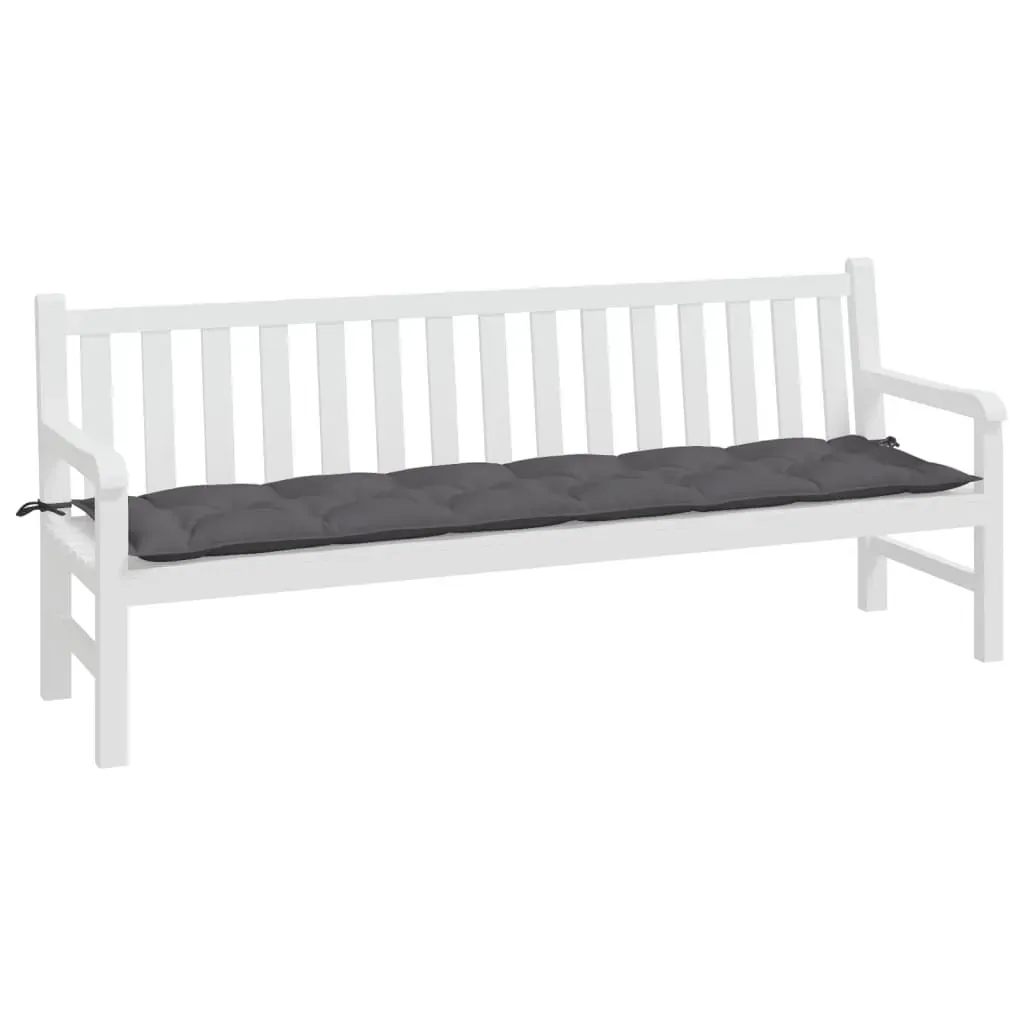 Garden Bench Cushion Anthracite 200x50x7 cm Oxford Fabric Price