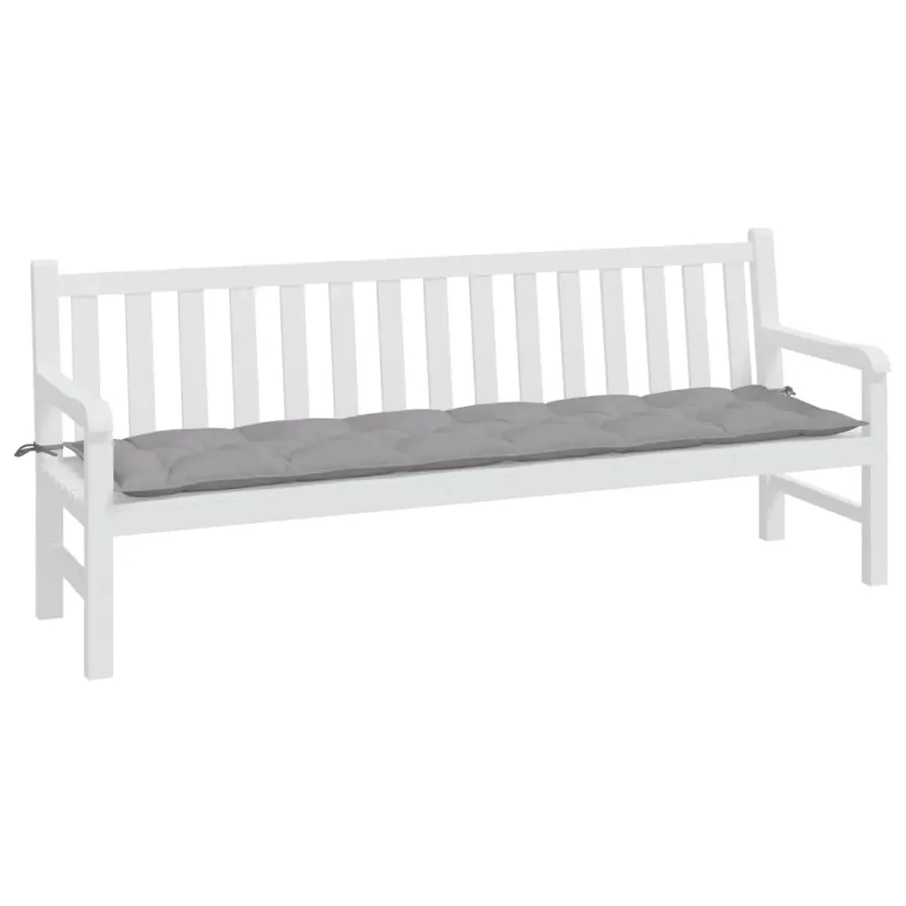 Garden Bench Cushion Grey 200x50x7 cm Oxford Fabric Price
