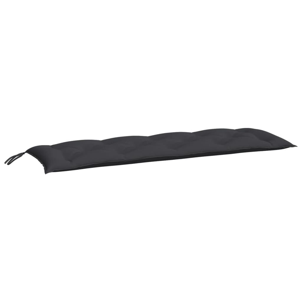 Garden Bench Cushions 2pcs Black 150x50x7cm Oxford Fabric Price