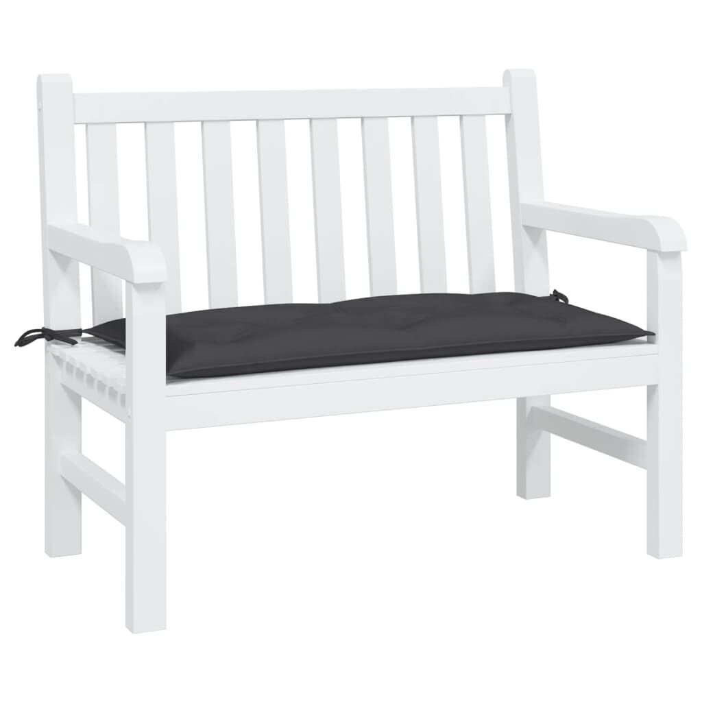 Garden Bench Cushion Black 110x50x7 cm Oxford Fabric Price